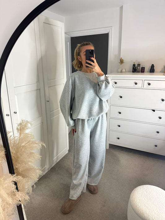 Basic Jumper Straight Leg Jogger Set (All Colours)