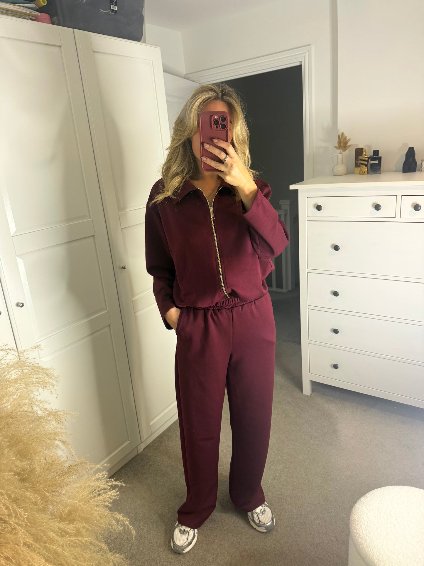 Gold Zip Bomber Jacket Set (3 Colours)